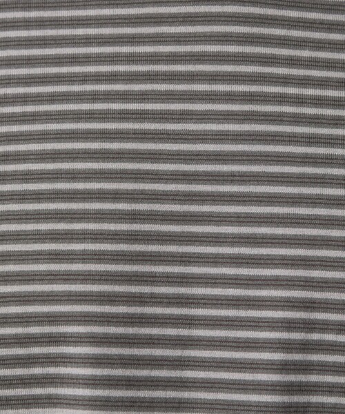 Steven Alan(スティーブンアラン)の「<Steven Alan> オーガニックコットン アソート ボーダー ロングスリーブ Tシャツ BOLD(Tシャツ/カットソー・メンズ・ブラック/ダークブラウン/オリーブ・S/M/L/XL)」の6枚目の写真