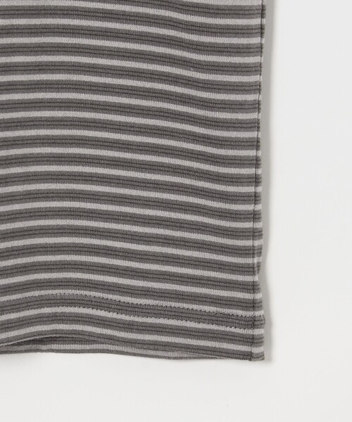 Steven Alan(スティーブンアラン)の「<Steven Alan> オーガニックコットン アソート ボーダー ロングスリーブ Tシャツ BOLD(Tシャツ/カットソー・メンズ・ブラック/ダークブラウン/オリーブ・S/M/L/XL)」の12枚目の写真