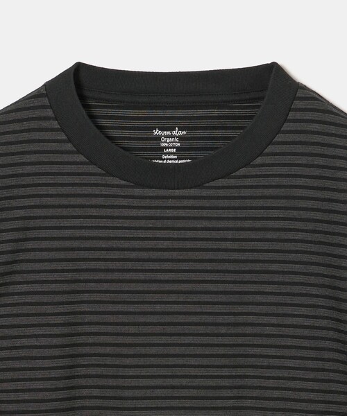 Steven Alan(スティーブンアラン)の「<Steven Alan> オーガニックコットン アソート ボーダー ロングスリーブ Tシャツ BOLD(Tシャツ/カットソー・メンズ・ブラック/ダークブラウン/オリーブ・S/M/L/XL)」の16枚目の写真