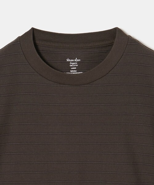 Steven Alan(スティーブンアラン)の「<Steven Alan> オーガニックコットン アソート ボーダー ロングスリーブ Tシャツ BOLD(Tシャツ/カットソー・メンズ・ブラック/ダークブラウン/オリーブ・S/M/L/XL)」の20枚目の写真