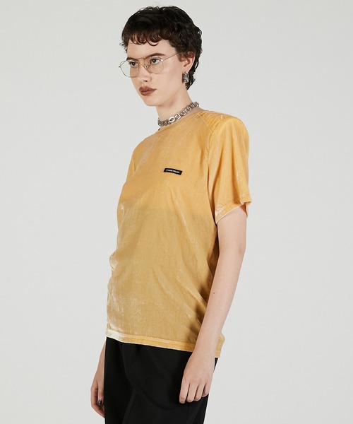 PRANK PROJECT(プランクプロジェクト)の「ショルダーギャザーベロアTシャツ / Shoulder Gathered Velour T-Shirt(Tシャツ/カットソー・レディース・イエロー/ピンク/チャコールグレー・FREE)」の13枚目の写真