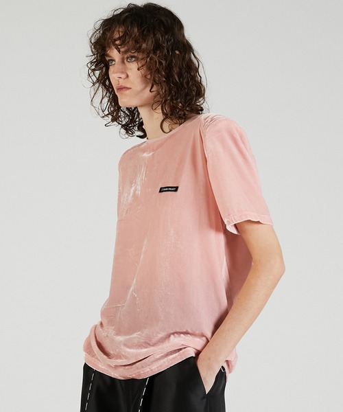 PRANK PROJECT(プランクプロジェクト)の「ショルダーギャザーベロアTシャツ / Shoulder Gathered Velour T-Shirt(Tシャツ/カットソー・レディース・イエロー/ピンク/チャコールグレー・FREE)」の17枚目の写真