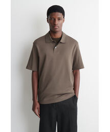 スリムフィット リブ編み ヘンリーTシャツ（Tシャツ/カットソー）｜COS