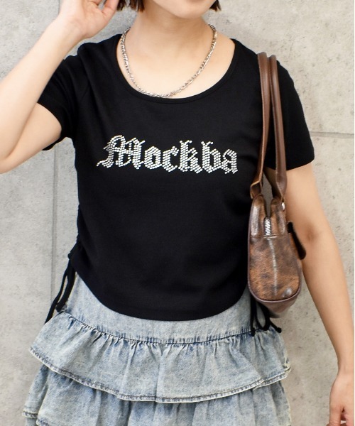 FUN(ファン)の「ストーンドロストT(Tシャツ/カットソー・レディース・ブラック/カーキ/オフホワイト/ボルドー・FREE)」の2枚目の写真