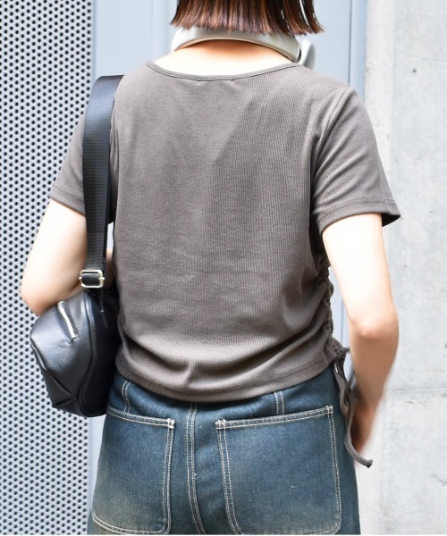 FUN(ファン)の「ストーンドロストT(Tシャツ/カットソー・レディース・ブラック/カーキ/オフホワイト/ボルドー・FREE)」の6枚目の写真