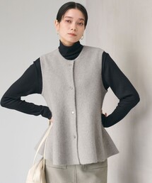 FOXブレンド セッケツ ニット ジレ