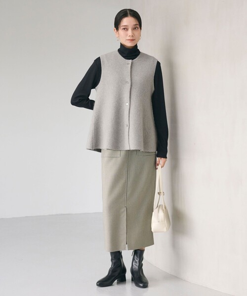 FOXブレンド セッケツ ニット ジレ（ベスト）｜green label relaxing