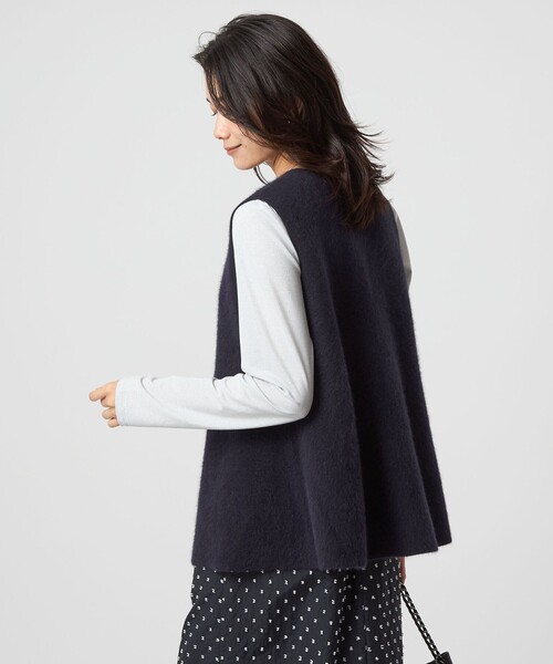 今期　新品未使用　FOXブレンド セッケツ ニット ジレ セール】FOXブレンド セッケツ ニット ジレ（ベスト）｜green label