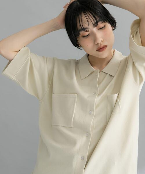 セール】『WEB限定』ルーズシルエットニットシャツ（ニット/セーター