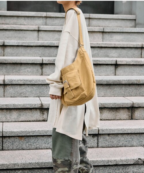 etsinta（エシンタ）の「etsintaリメイクワッフルヘンリーBIGTEE（ワンピース・レディース・グレー/アイボリー・ONE SIZE）」の5枚目の写真