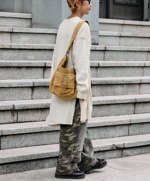 etsinta（エシンタ）の「etsintaリメイクワッフルヘンリーBIGTEE（ワンピース・レディース・グレー/アイボリー・ONE SIZE）」の11枚目の写真