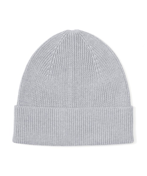 無印良品(ムジルシリョウヒン)の「UVカットコットンシルク ワッチ(ニットキャップ/ビーニー・レディース・グレー/ブラック・55-59cm)」の1枚目の写真