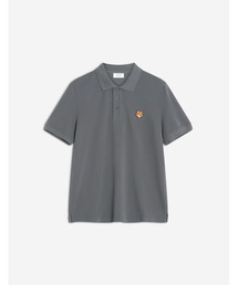 MAISON KITSUNE メゾンキツネ　半袖　ポロシャツ　XL グレー MAISON KITSUNE メゾンキツネ ポロシャツ TRICOLOR FOX PATCH