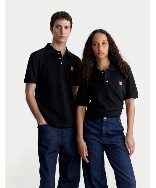 Maison Kitsune（メゾンキツネ）の「FOX HEAD REGULAR POLO（ポロシャツ・メンズ・ブラック/ネイビー/ホワイト/モスグリーン/チャコール/ベージュ・XXL/XL/L/M/S/XS）」の18枚目の写真
