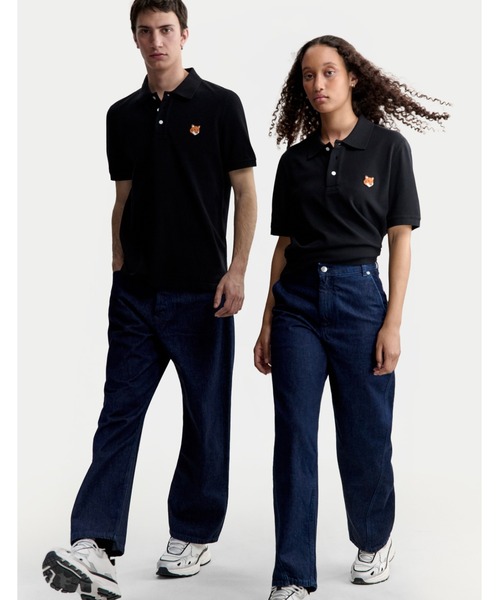 Maison Kitsune（メゾンキツネ）の「FOX HEAD REGULAR POLO（ポロシャツ・メンズ・ブラック/ネイビー/ホワイト/モスグリーン/チャコール/ベージュ・XXL/XL/L/M/S/XS）」の16枚目の写真