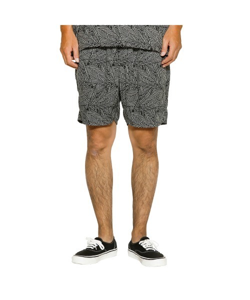 CALEE(キャリー)の「R/P GEOMETRIC PATTERN EASY SHORTS(その他パンツ・メンズ・ブラック・X-LARGE/SMALL/LARGE)」の1枚目の写真