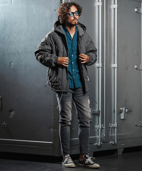 wjk reluxe(ダブルジェーケーリラックス)の「mj10961-gourd quilting hooded blouson フーデッドブルゾン(WR25W-06)(ブルゾン・メンズ・ブラック/グレイッシュベージュ/グレー・L/M/S)」の20枚目の写真