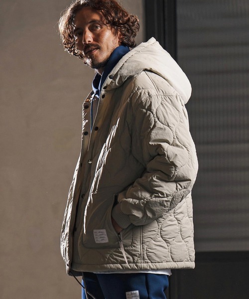 wjk reluxe(ダブルジェーケーリラックス)の「mj10961-gourd quilting hooded blouson フーデッドブルゾン(WR25W-06)(ブルゾン・メンズ・ブラック/グレイッシュベージュ/グレー・L/M/S)」の21枚目の写真