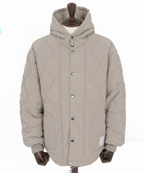 wjk reluxe(ダブルジェーケーリラックス)の「mj10961-gourd quilting hooded blouson フーデッドブルゾン(WR25W-06)(ブルゾン・メンズ・ブラック/グレイッシュベージュ/グレー・L/M/S)」の6枚目の写真