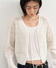 GENERAL IDEA/ジェネラルアイディア crochet knit cardigan カーディガン 冬服