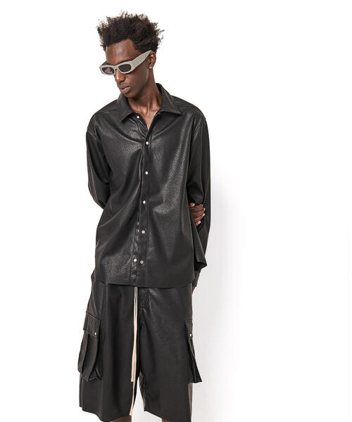 DANKE SCHON（ダンケシェーン）の「DankeSchon/ダンケシェーン/PU LEATHER SHIRTS（シャツ/ブラウス・メンズ・ブラック・M/L）」の14枚目の写真