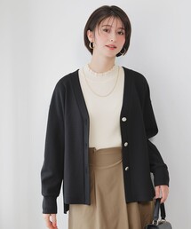 カットジョーゼット カーディガン