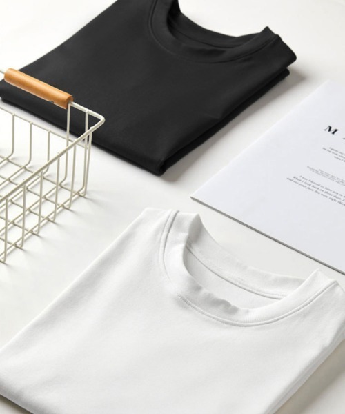 Miniministore(ミニミニストア)の「Tシャツ レディース フィットカットソー(Tシャツ/カットソー・レディース・ブラック/チャコールグレー/ホワイト/杢グレー・M/L)」の16枚目の写真