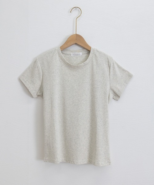 Miniministore(ミニミニストア)の「Tシャツ レディース フィットカットソー(Tシャツ/カットソー・レディース・ブラック/チャコールグレー/ホワイト/杢グレー・M/L)」の18枚目の写真