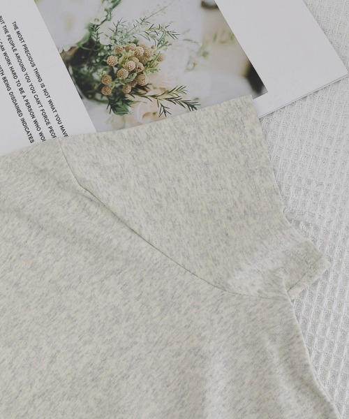 Miniministore(ミニミニストア)の「Tシャツ レディース フィットカットソー(Tシャツ/カットソー・レディース・ブラック/チャコールグレー/ホワイト/杢グレー・M/L)」の21枚目の写真