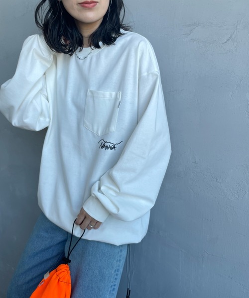 NANGA/ナンガ] 別注 ドローコードポケット ロングスリーブTシャツ（T
