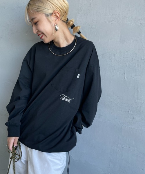 セール】[NANGA/ナンガ] 別注 ドローコードポケット ロングスリーブT