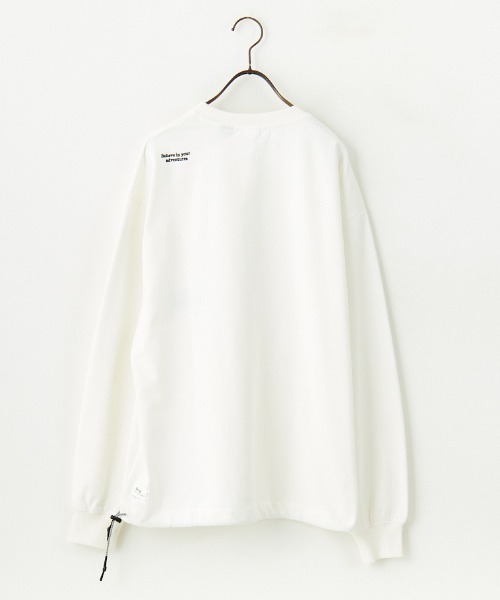 NANGA（ナンガ）の「[NANGA/ナンガ] 別注 ドローコードポケット ロングスリーブTシャツ（Tシャツ/カットソー・レディース・ブラック/ホワイト・S/M/L）」の14枚目の写真