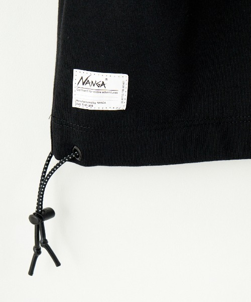 NANGA（ナンガ）の「[NANGA/ナンガ] 別注 ドローコードポケット ロングスリーブTシャツ（Tシャツ/カットソー・レディース・ブラック/ホワイト・S/M/L）」の19枚目の写真