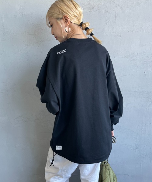 NANGA/ナンガ] 別注 ドローコードポケット ロングスリーブTシャツ（T