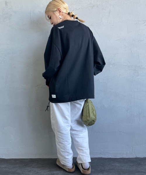 NANGA/ナンガ] 別注 ドローコードポケット ロングスリーブTシャツ（T