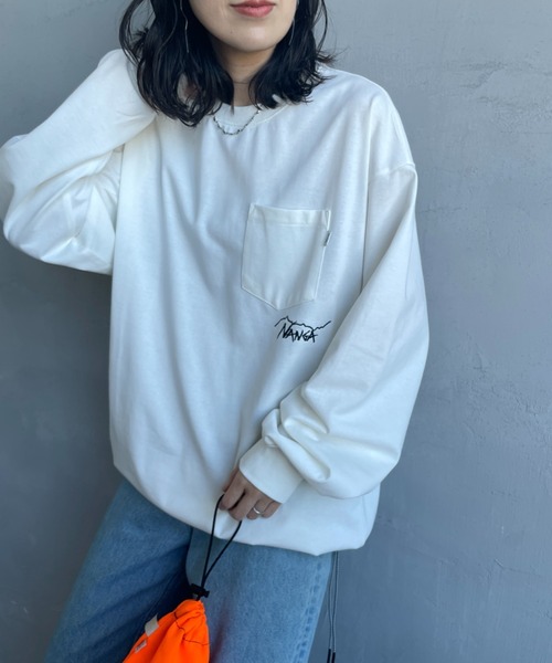 NANGA/ナンガ] 別注 ドローコードポケット ロングスリーブTシャツ（T