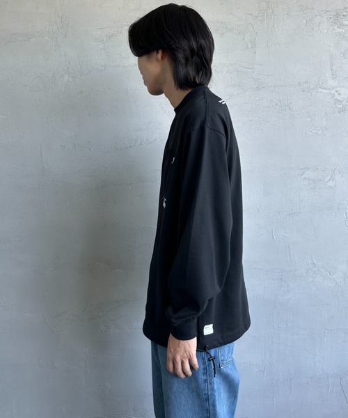 NANGA（ナンガ）の「[NANGA/ナンガ] 別注 ドローコードポケット ロングスリーブTシャツ（Tシャツ/カットソー・レディース・ブラック/ホワイト・S/M/L）」の8枚目の写真