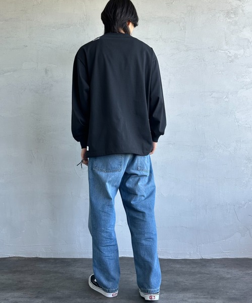 NANGA（ナンガ）の「[NANGA/ナンガ] 別注 ドローコードポケット ロングスリーブTシャツ（Tシャツ/カットソー・レディース・ブラック/ホワイト・S/M/L）」の12枚目の写真