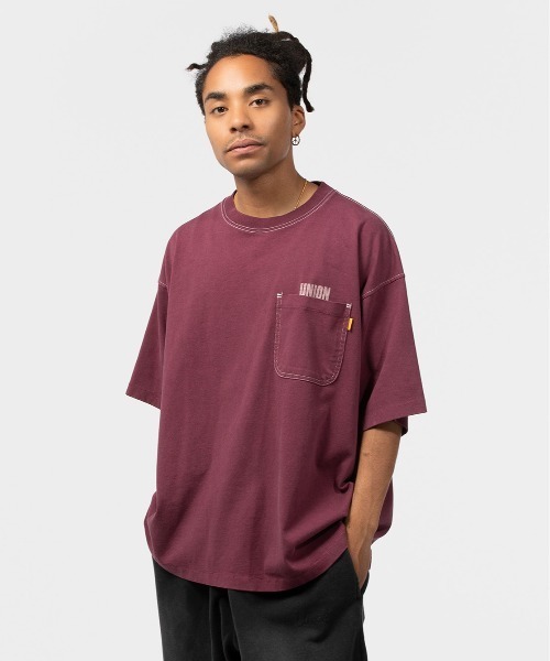 UNION(UNION TOKYO)(ユニオン)の「UNION TOKYO BLAIR TEE ユニオントーキョー Tシャツ(Tシャツ/カットソー・メンズ・パープル/ブラック・XL/M/S/L)」の2枚目の写真