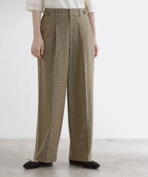 【洗える】毎日履きたいチェックワイドパンツ