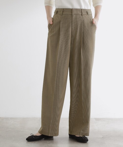 grove（グローブ）の「【洗える】毎日履きたいチェックワイドパンツ（その他パンツ・レディース・ブラウン系2/ブラック系1・02/03/01/04/05）」の16枚目の写真