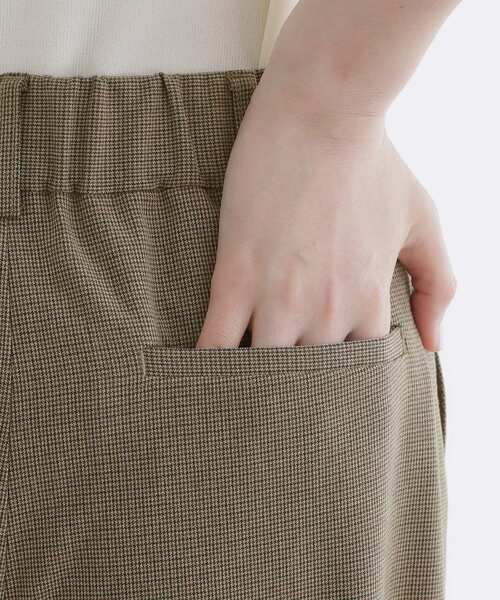 grove（グローブ）の「【洗える】毎日履きたいチェックワイドパンツ（その他パンツ・レディース・ブラウン系2/ブラック系1・02/03/01/04/05）」の10枚目の写真