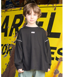 b・ROOM（ビールーム）の「【MNCM】【カイテキ天竺】パイピングビッグTシャツ（Tシャツ/カットソー）」