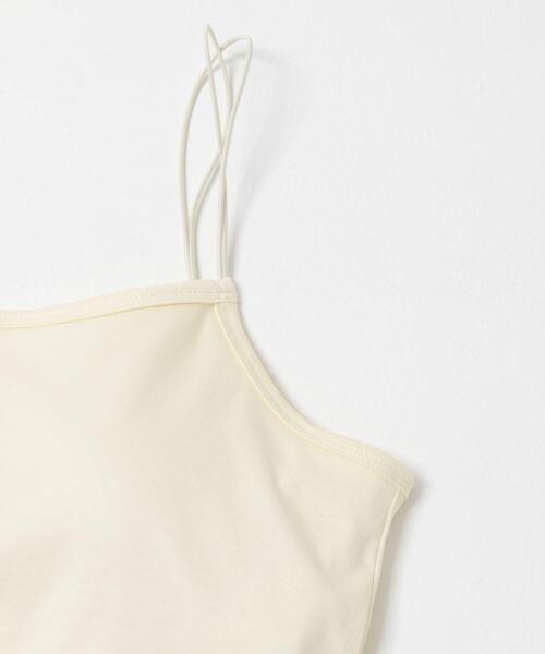 KBF（ケイビーエフ）の「スパゲティダブルストラップキャミソール（キャミソール・レディース・チャコールグレー/アイボリー/ブラック・ONE）」の7枚目の写真