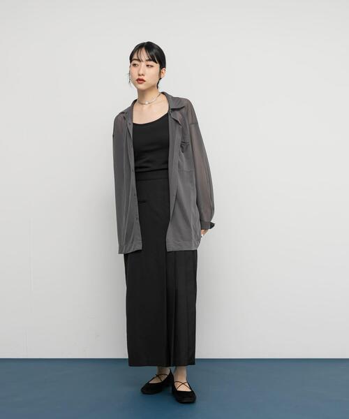 KBF（ケイビーエフ）の「スパゲティダブルストラップキャミソール（キャミソール・レディース・チャコールグレー/アイボリー/ブラック・ONE）」の20枚目の写真