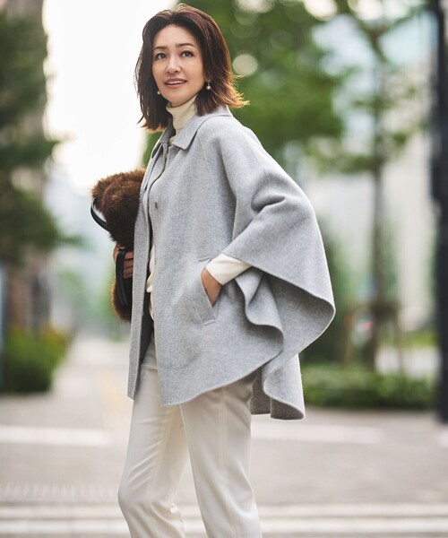 自由区(ジユウク)の「TRギャバ裏起毛テーパード パンツ(その他パンツ・レディース・オレンジ系/ワイン系/ブラック系/黄土色系・46/44/48/50)」の6枚目の写真