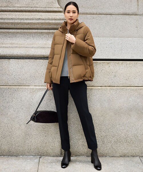 自由区(ジユウク)の「TRギャバ裏起毛テーパード パンツ(その他パンツ・レディース・オレンジ系/ワイン系/ブラック系/黄土色系・46/44/48/50)」の12枚目の写真