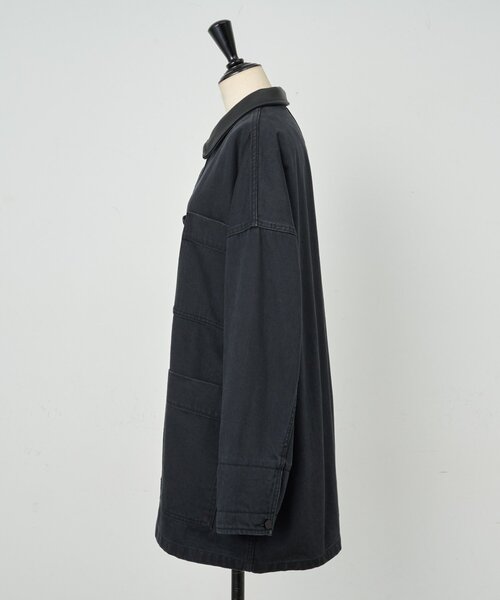 15 quinze》レザーコンビワークジャケット（カバーオール）｜BEARDSLEY