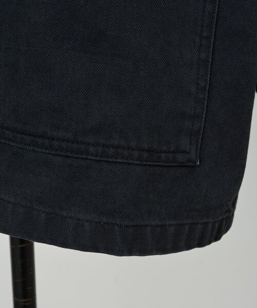 BEARDSLEY(ビアズリー)の「《15 quinze》レザーコンビワークジャケット(カバーオール・レディース・ブラック・FREE)」の8枚目の写真