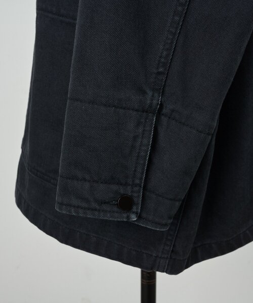 BEARDSLEY(ビアズリー)の「《15 quinze》レザーコンビワークジャケット(カバーオール・レディース・ブラック・FREE)」の9枚目の写真